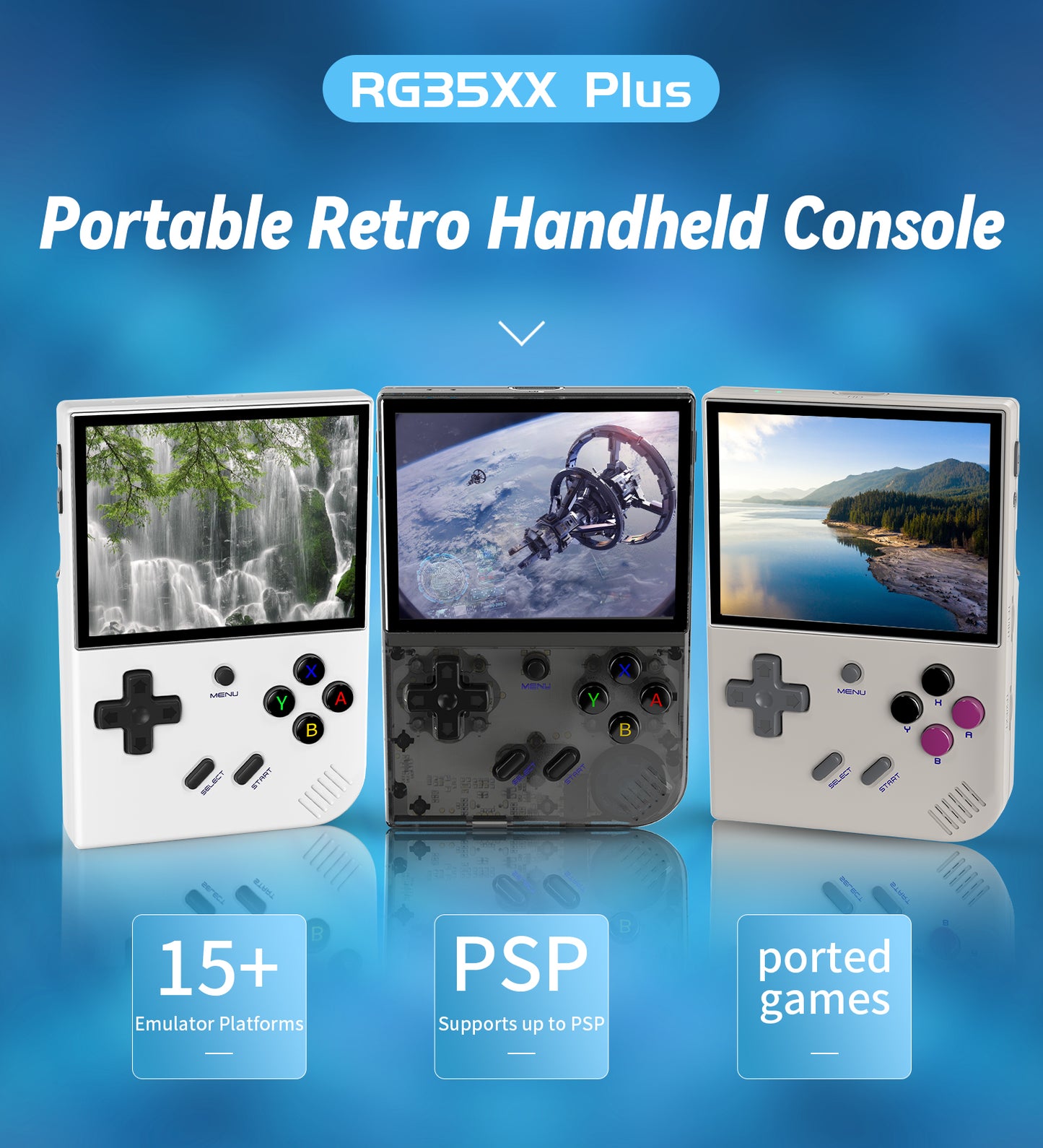 Anbernic RG35XX Plus Handheld Game Console 【35 Emulators & Over 18K Games Pre-installed】