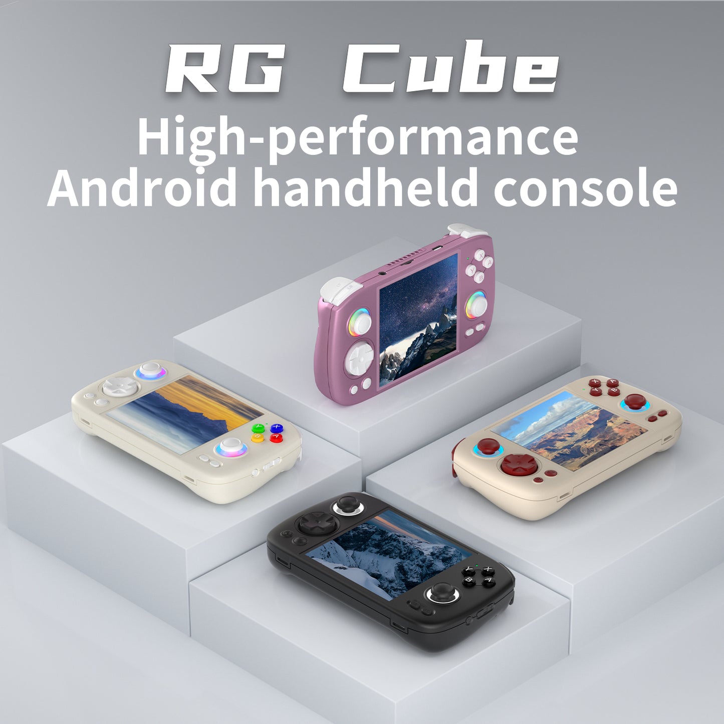 Anbernic RG Cube Handheld Game Console 【30 Emulators & Over 42K Games Pre-installed】