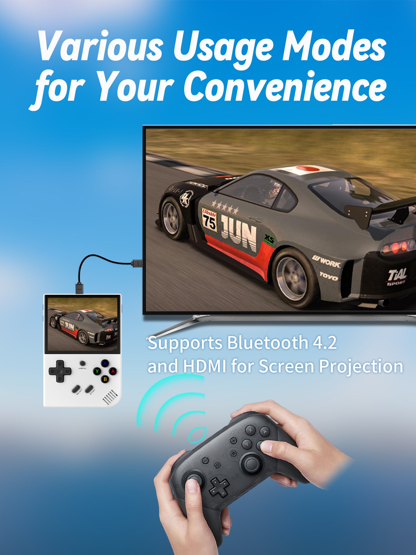 Anbernic RG35XX Plus Handheld Game Console 【35 Emulators & Over 18K Games Pre-installed】
