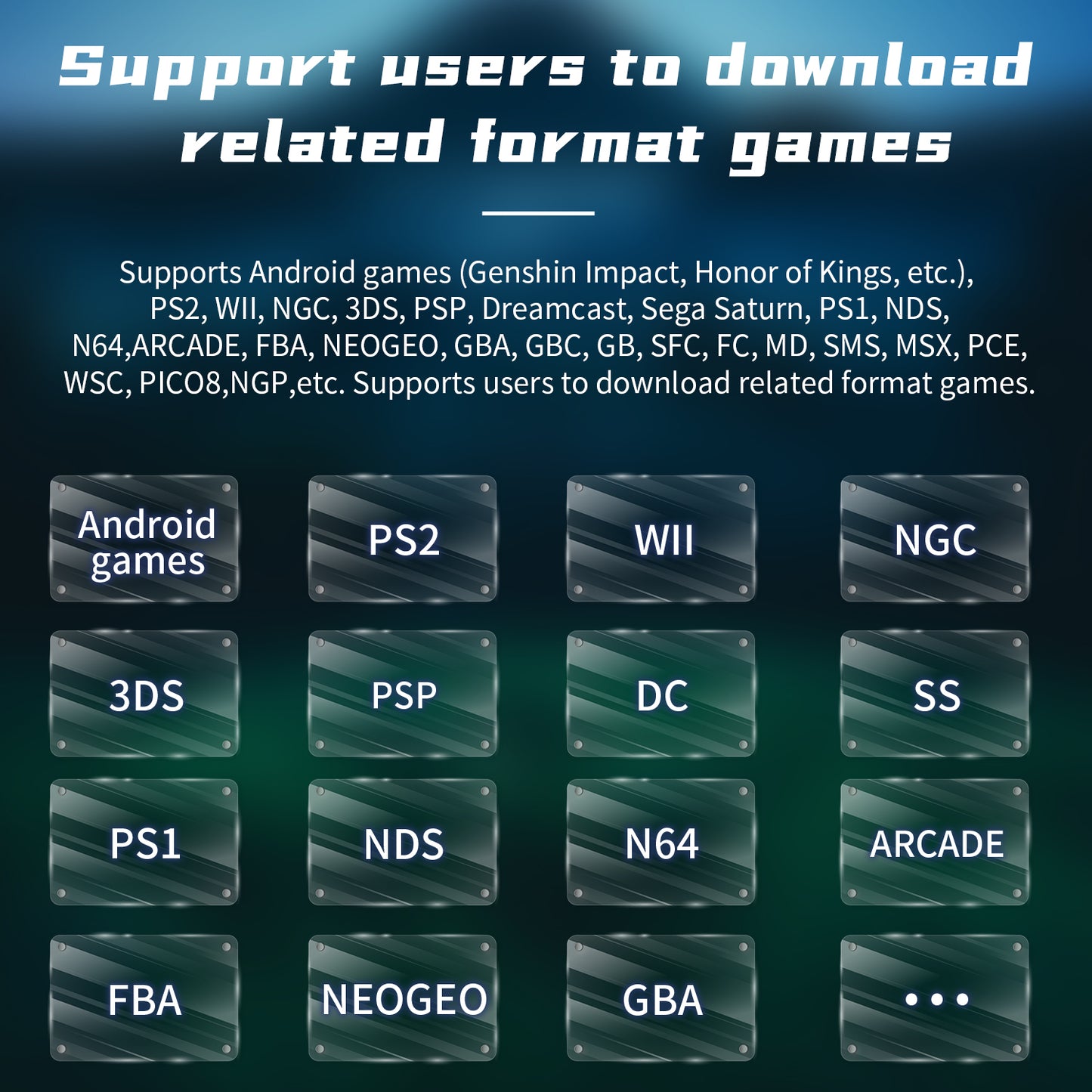 Anbernic RG Cube Handheld Game Console 【30 Emulators & Over 42K Games Pre-installed】