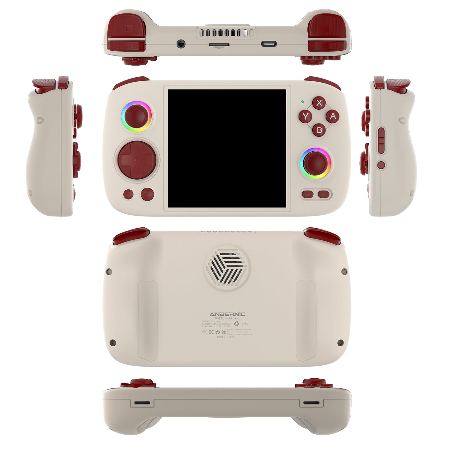 Anbernic RG Cube Handheld Game Console 【30 Emulators & Over 42K Games Pre-installed】