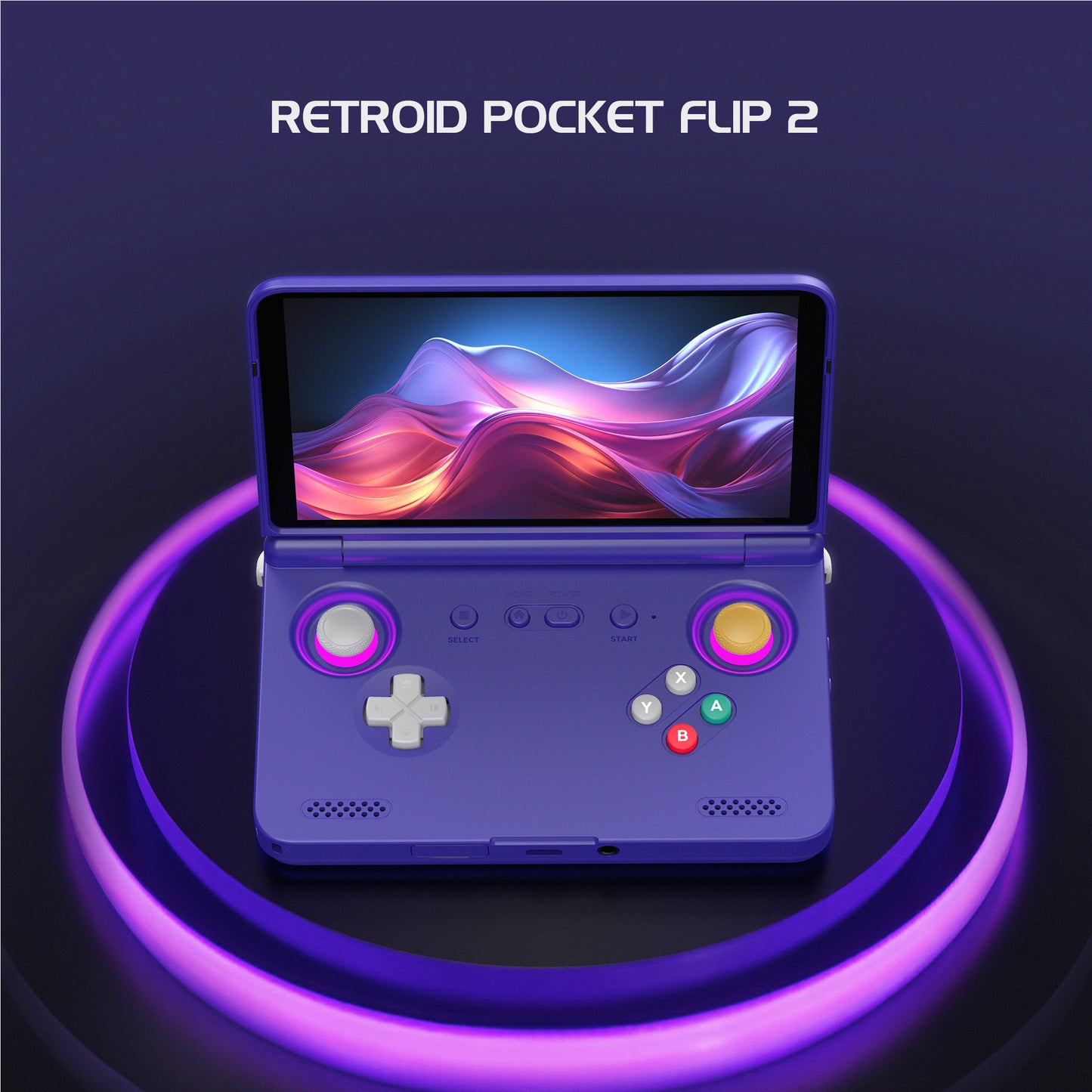 Retroid Pocket Flip 2 Handheld【Pre-configured】Retro Game Console SD865 (34 Emulators / 25K+ Games Pre-installed)