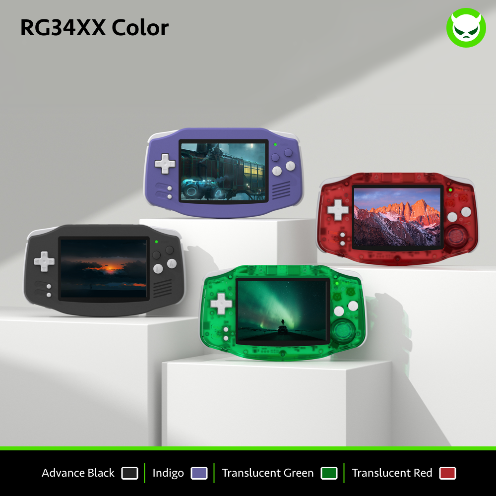 Anbernic RG34XX Handheld Game Console 【28 Emulators & Over 20K Games Pre-installed】