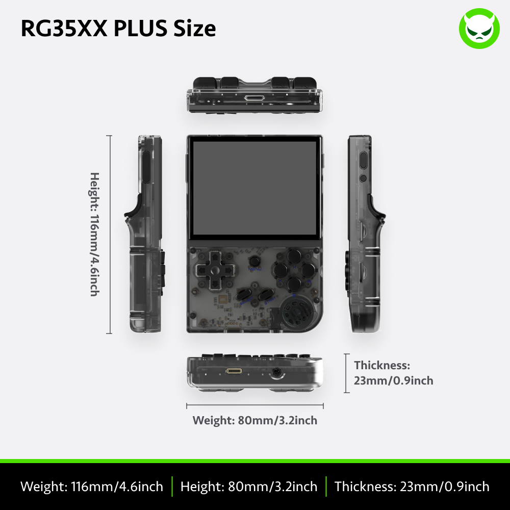 Anbernic RG35XX Plus Handheld Game Console 【35 Emulators & Over 18K Games Pre-installed】