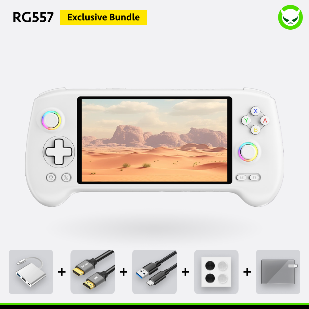Anbernic RG557 Handheld Game Console 【33 Emulators & Over 40K Games Pre-installed】