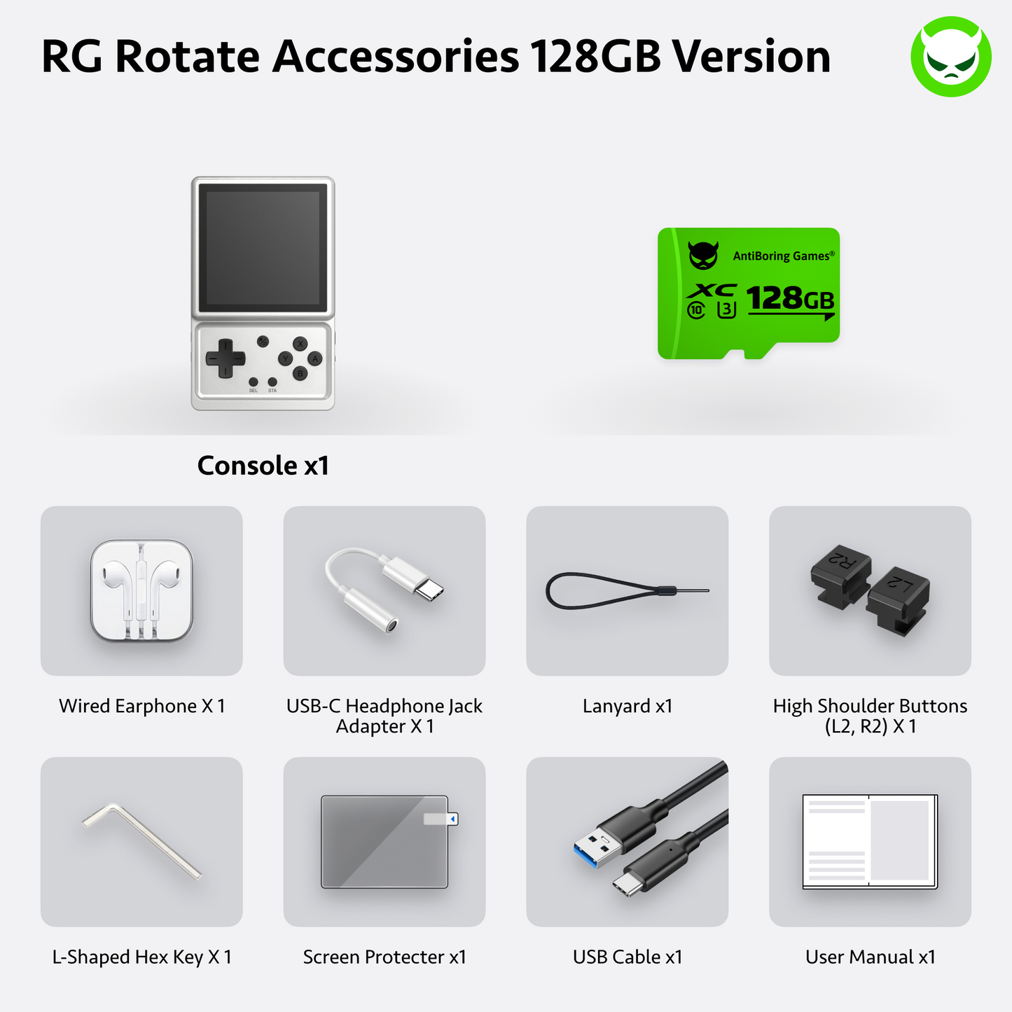 Anbernic RG Rotate【Ready to Play】