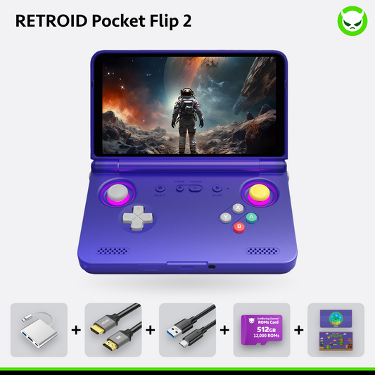 Retroid Pocket Flip 2 Handheld【Pre-configured】Retro Game Console SD865