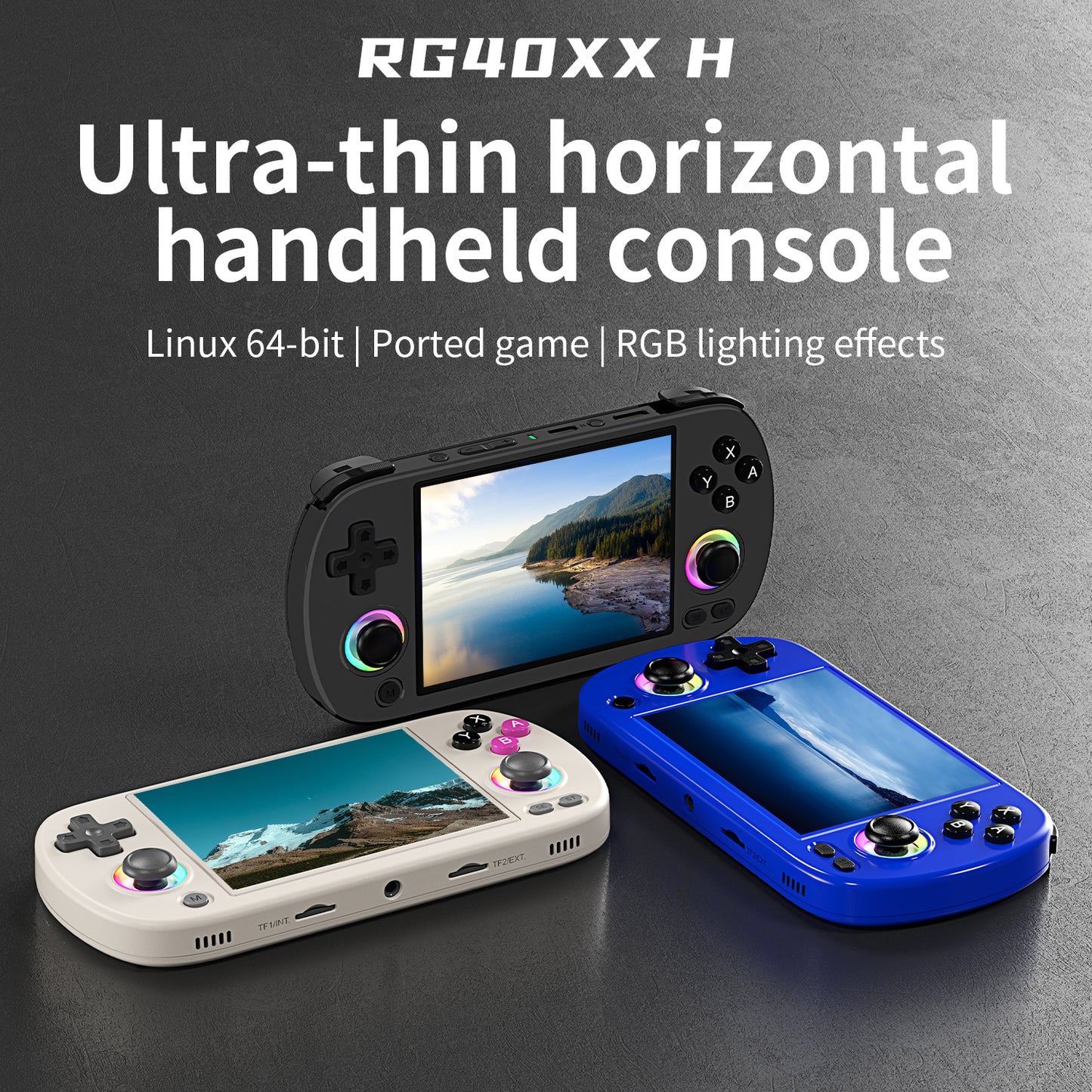 Anbernic RG40XX H Handheld Game Console 【35 Emulators & Over 20K Games Pre-installed】
