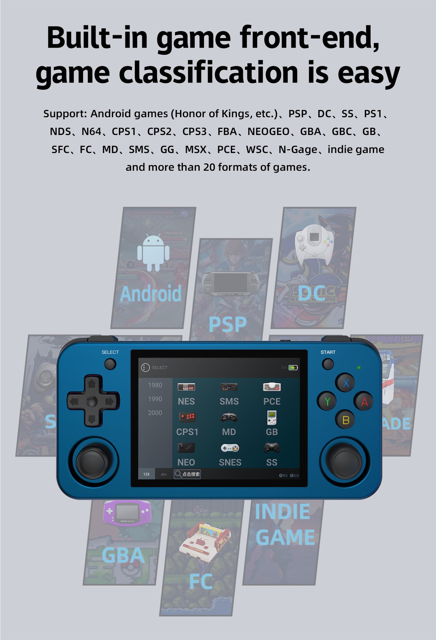 Anbernic RG353M Handheld Game Console 【28 Emulators & Over 34K Games Pre-installed】