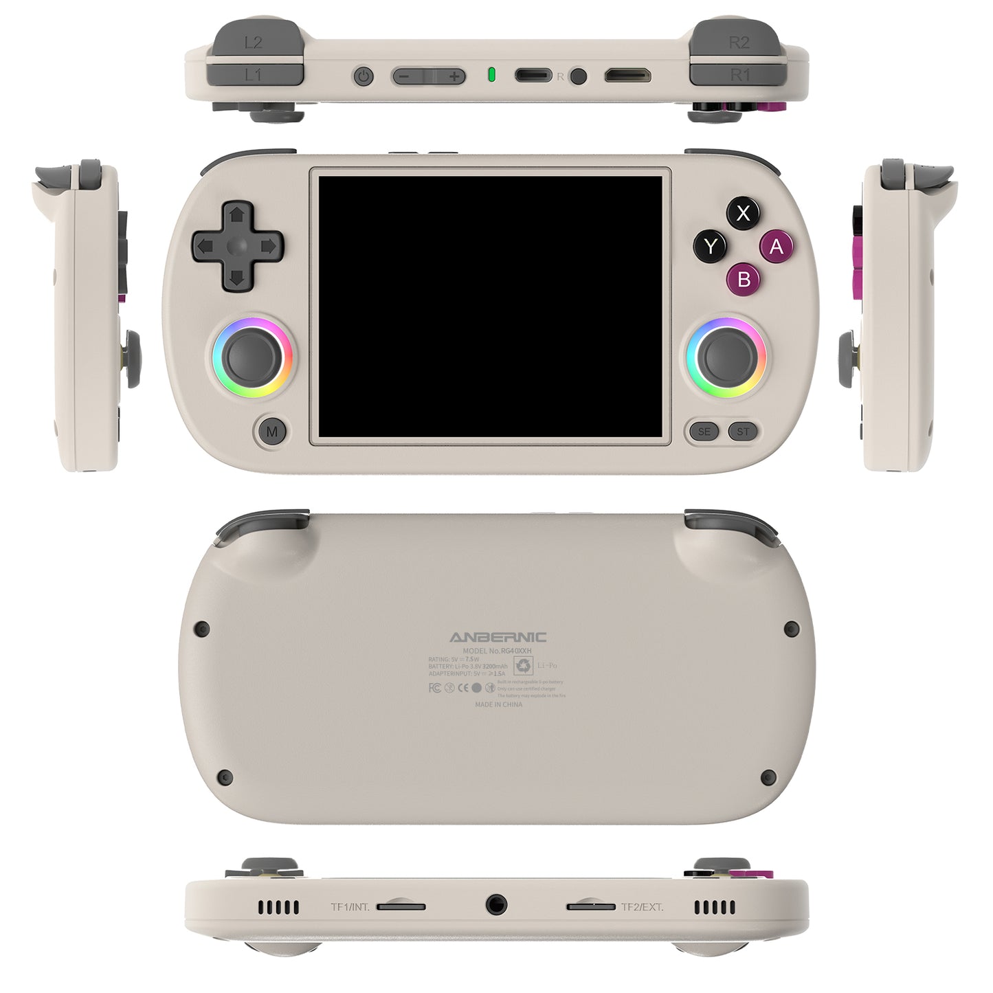 Anbernic RG40XX H Handheld Game Console 【35 Emulators & Over 20K Games Pre-installed】