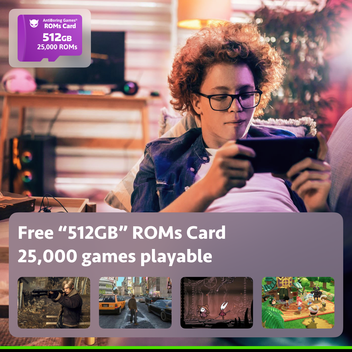 Retroid Pockect 5 Handheld【Pre-configured】Retro Game Console SD865 (34 Emulators / 25K+ Games Pre-installed)