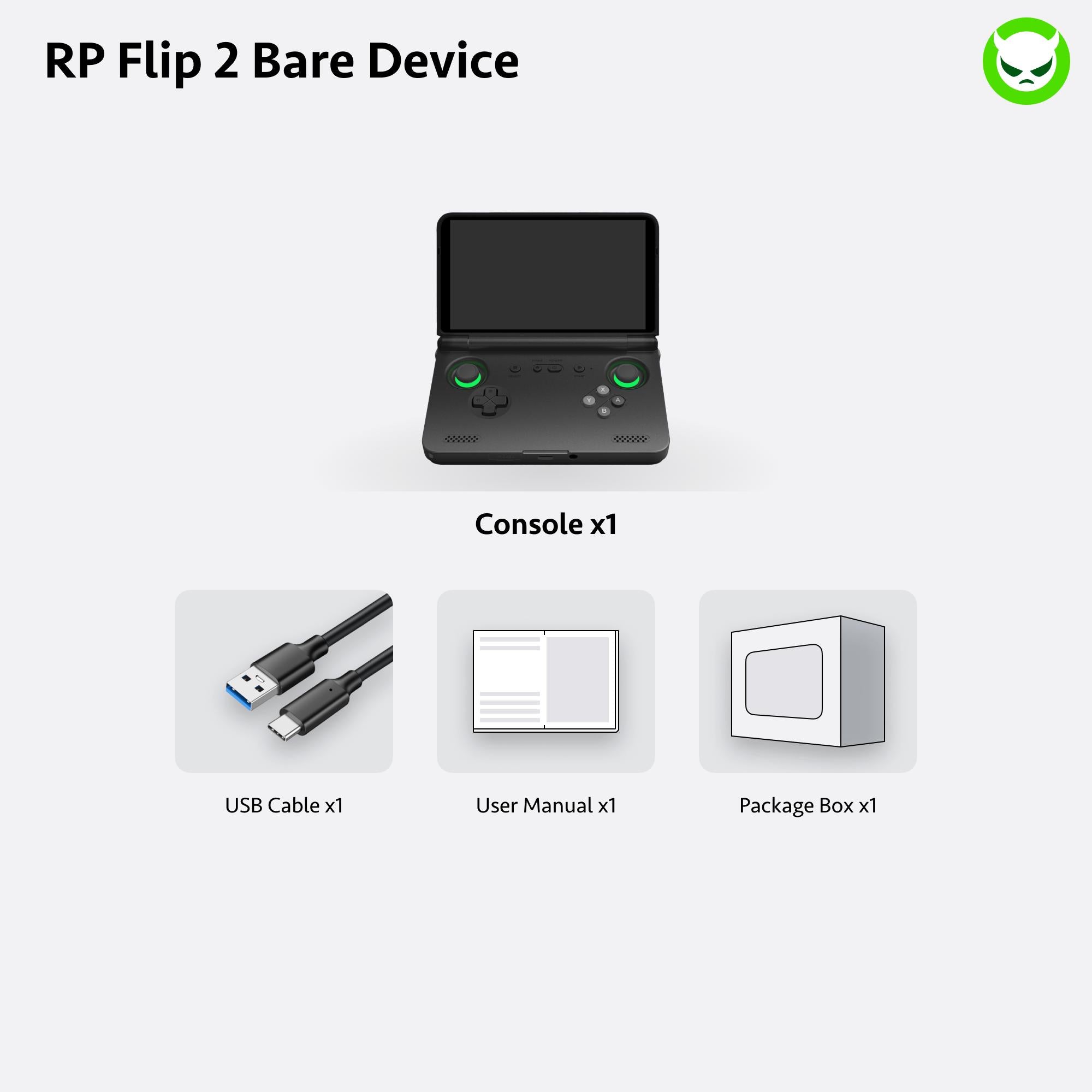 Pre-configured】Retroid Pocket Flip 2 – Anti Boring Gaming