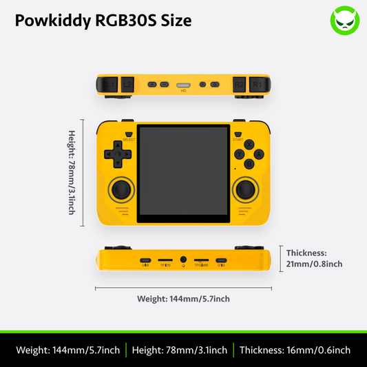 Powkiddy RGB30 Handheld Game Console 【23 Emulators & Over 21K Games Pre-installed】