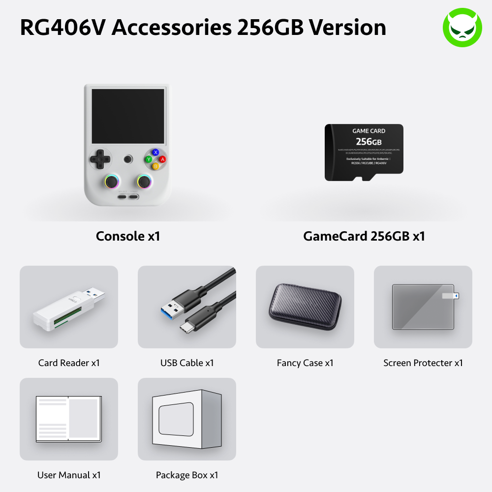 Anbernic RG406V Handheld Game Console 【30 Emulators & Over 42K Games Pre-installed】
