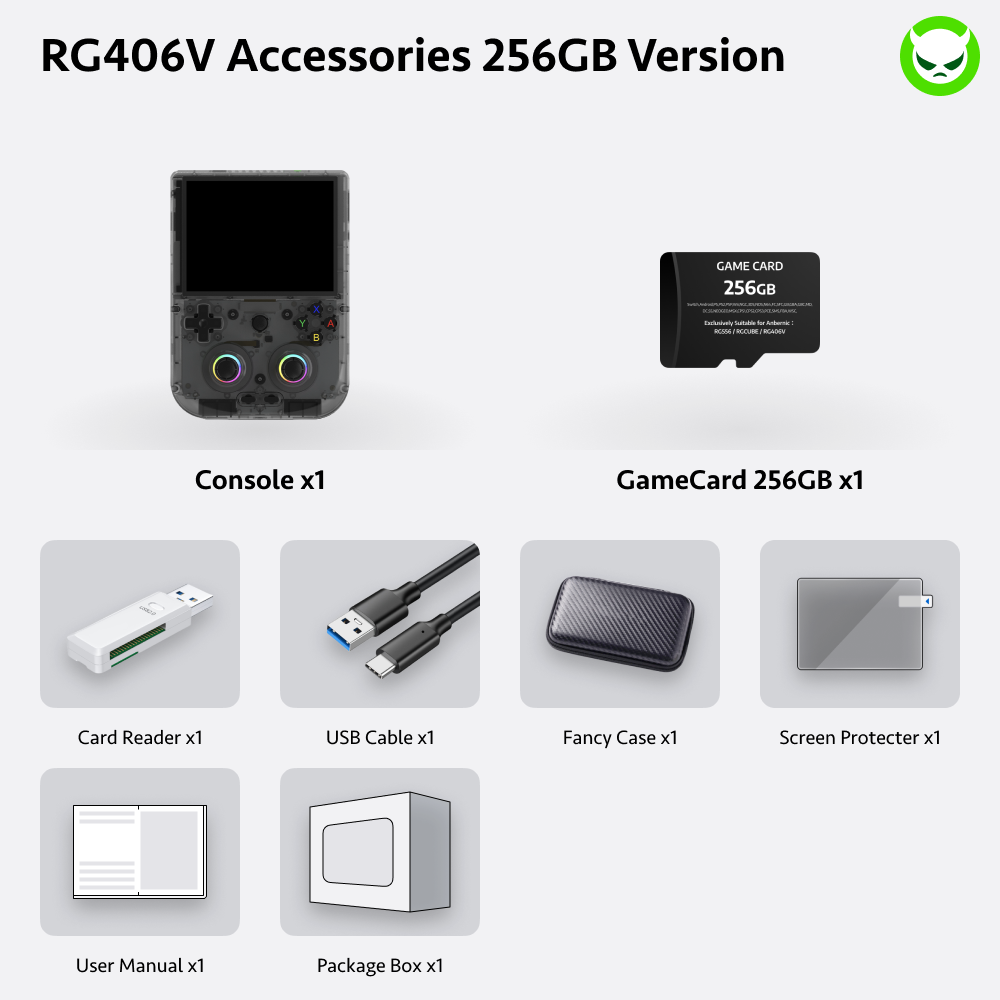 Anbernic RG406V Handheld Game Console 【30 Emulators & Over 42K Games Pre-installed】