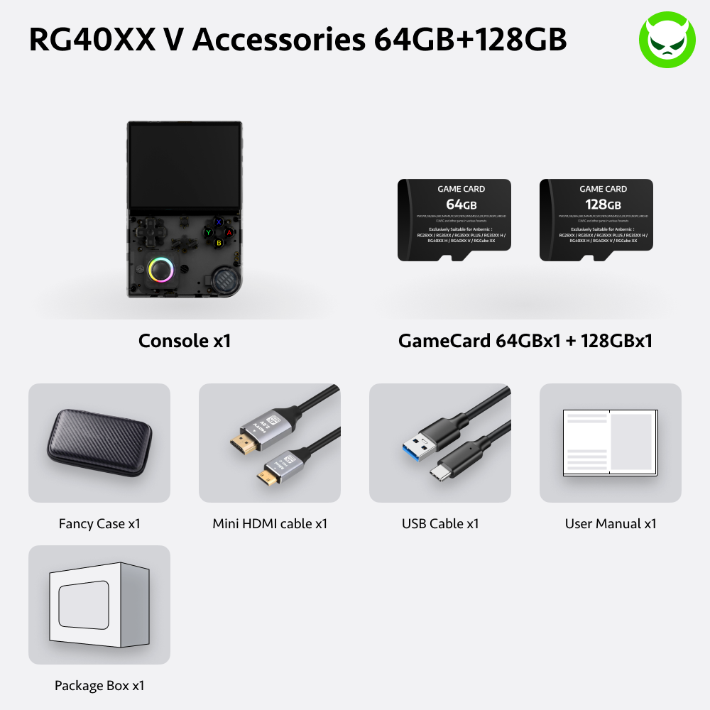 Anbernic RG40XX V Handheld Game Console 【35 Emulators & Over 20K Games Pre-installed】