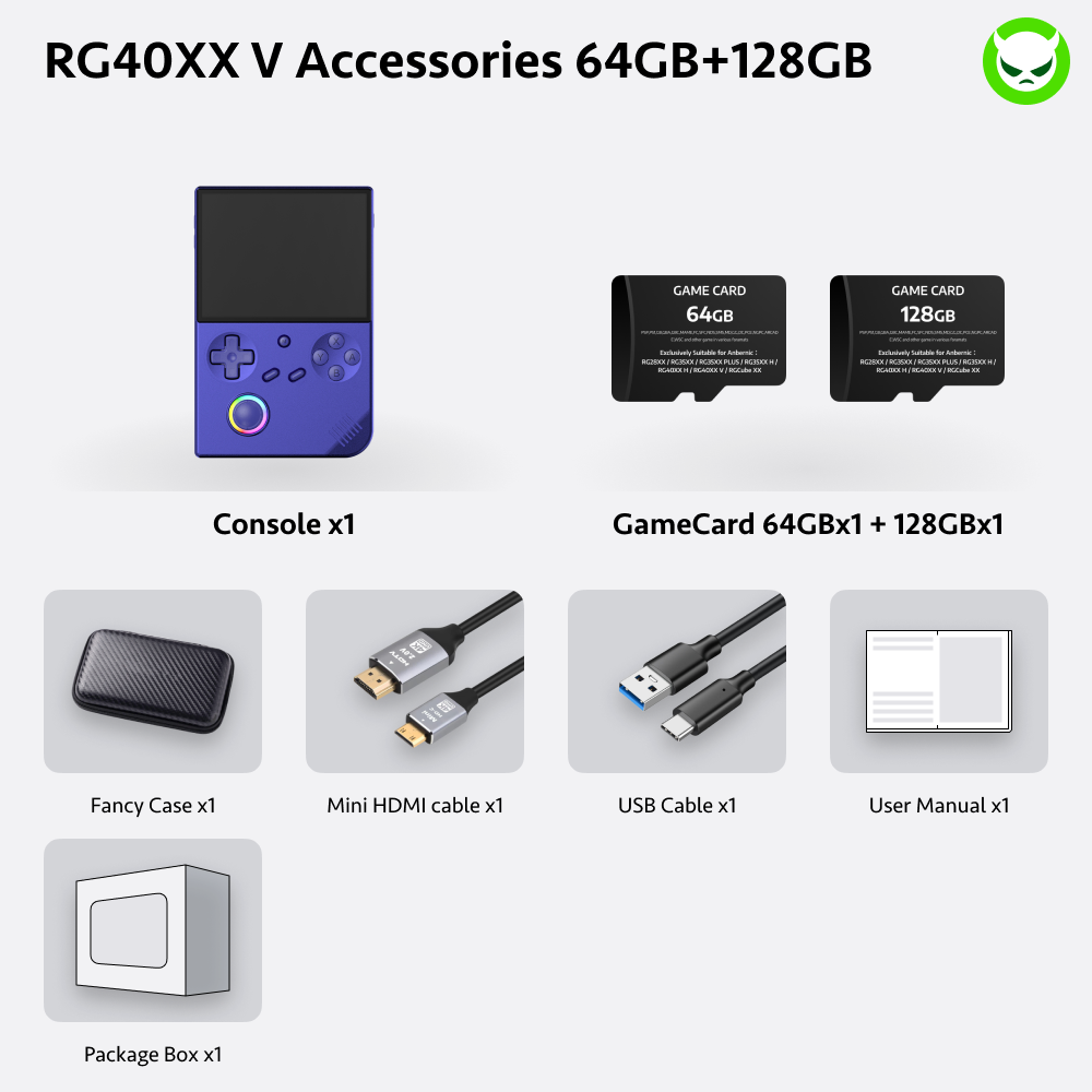 Anbernic RG40XX V Handheld Game Console 【35 Emulators & Over 20K Games Pre-installed】