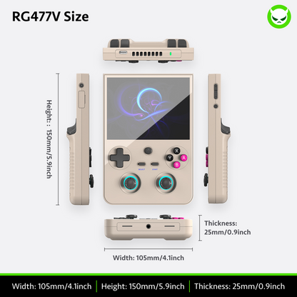 Anbernic RG477V Handheld-Konsole, spielbereit