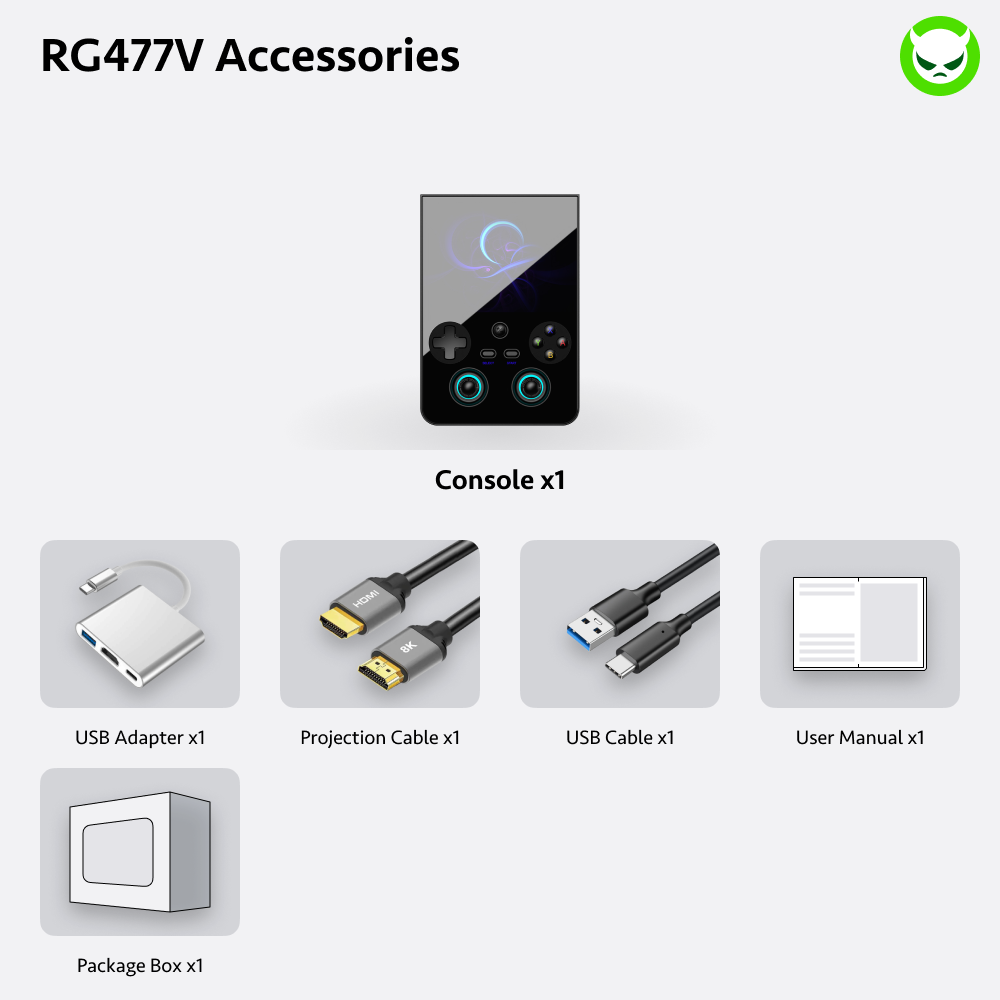 Anbernic RG477V Handheld Console Ready to Play