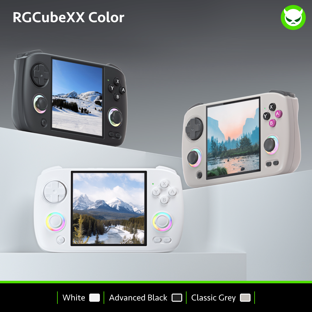 Anbernic RGCube XX Handheld Game Console 【35 Emulators & Over 20K Games Pre-installed】