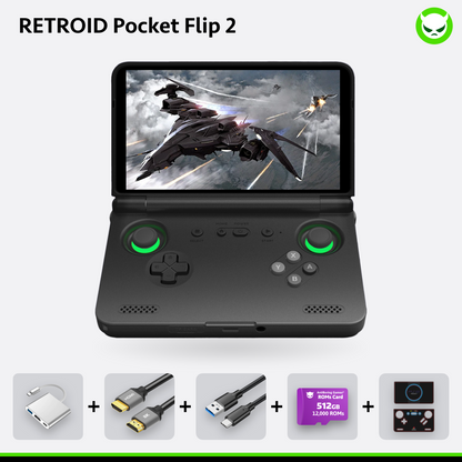 Retroid Pocket Flip 2 portable【Préconfigurée】Console de jeux rétro SD865