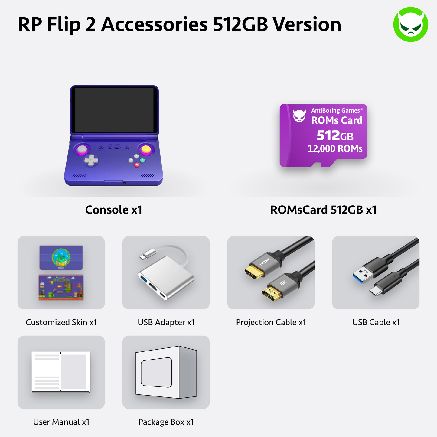 【Pre-order】【Pre-configured】Retroid Pocket Flip 2 (Pre-order shipping starts in 10th, June)