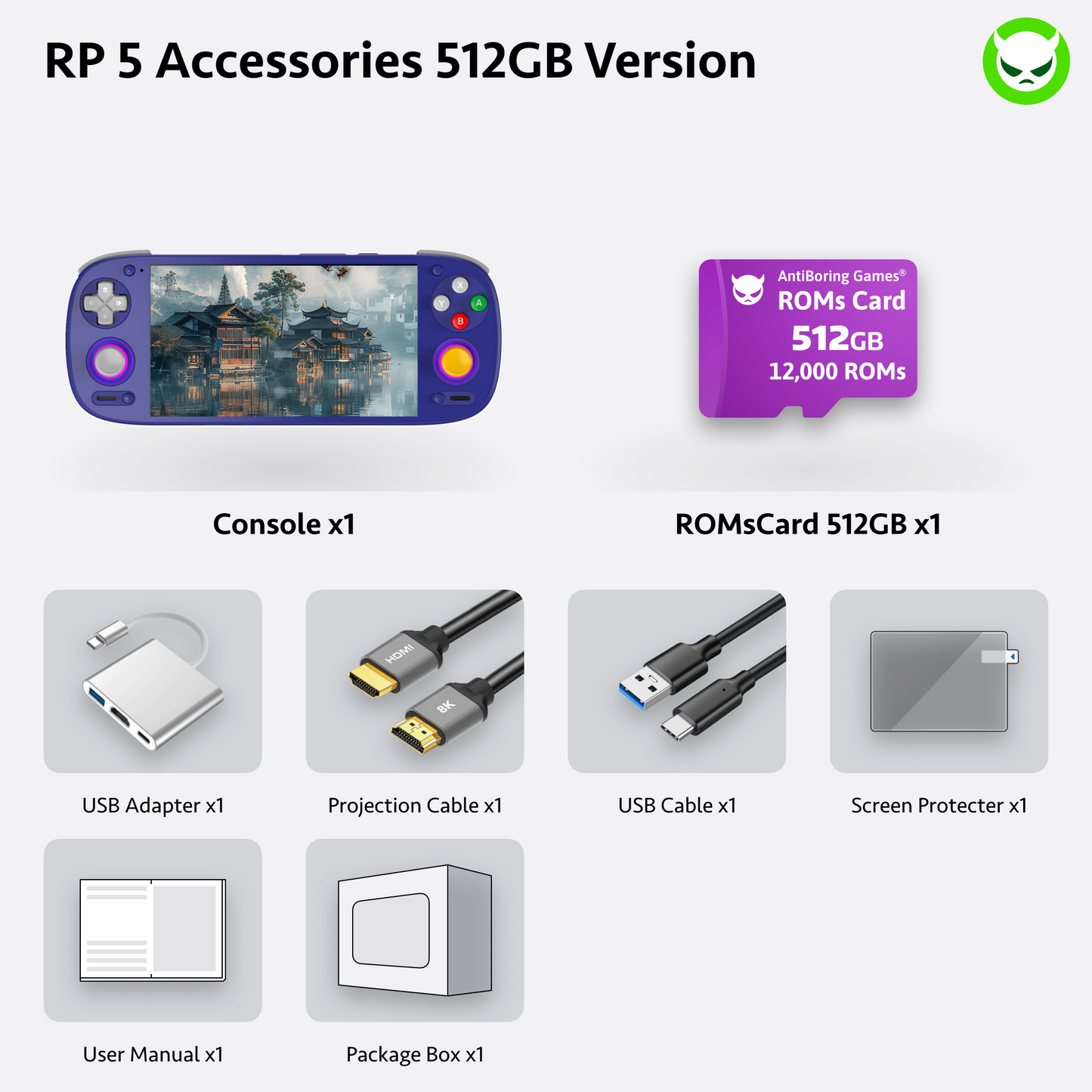 Retroid Pocket 5 Handheld【Vorkonfiguriert】Retro-Spielekonsole SD865