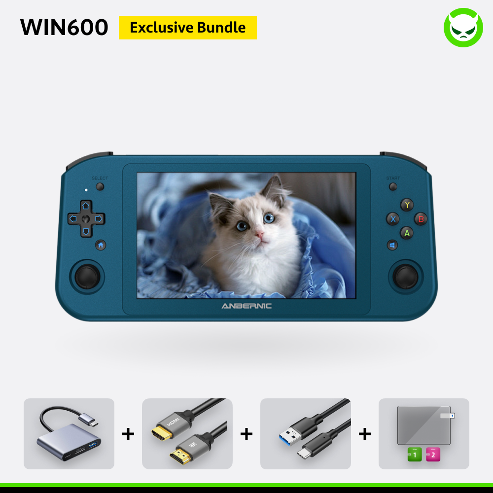 Anbernic  Win600 Handheld Game Console 【30 Emulators & Over 35K Games Pre-installed】