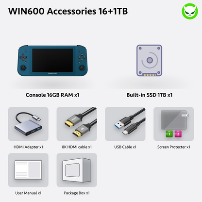 Anbernic  Win600 Handheld Game Console 【30 Emulators & Over 35K Games Pre-installed】