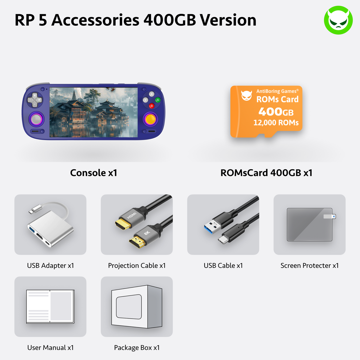 Retroid Pocket 5 Handheld【Vorkonfiguriert】Retro-Spielekonsole SD865
