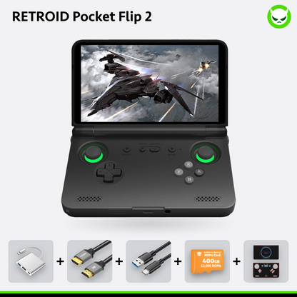 Retroid Pocket Flip 2 portable【Préconfigurée】Console de jeux rétro SD865