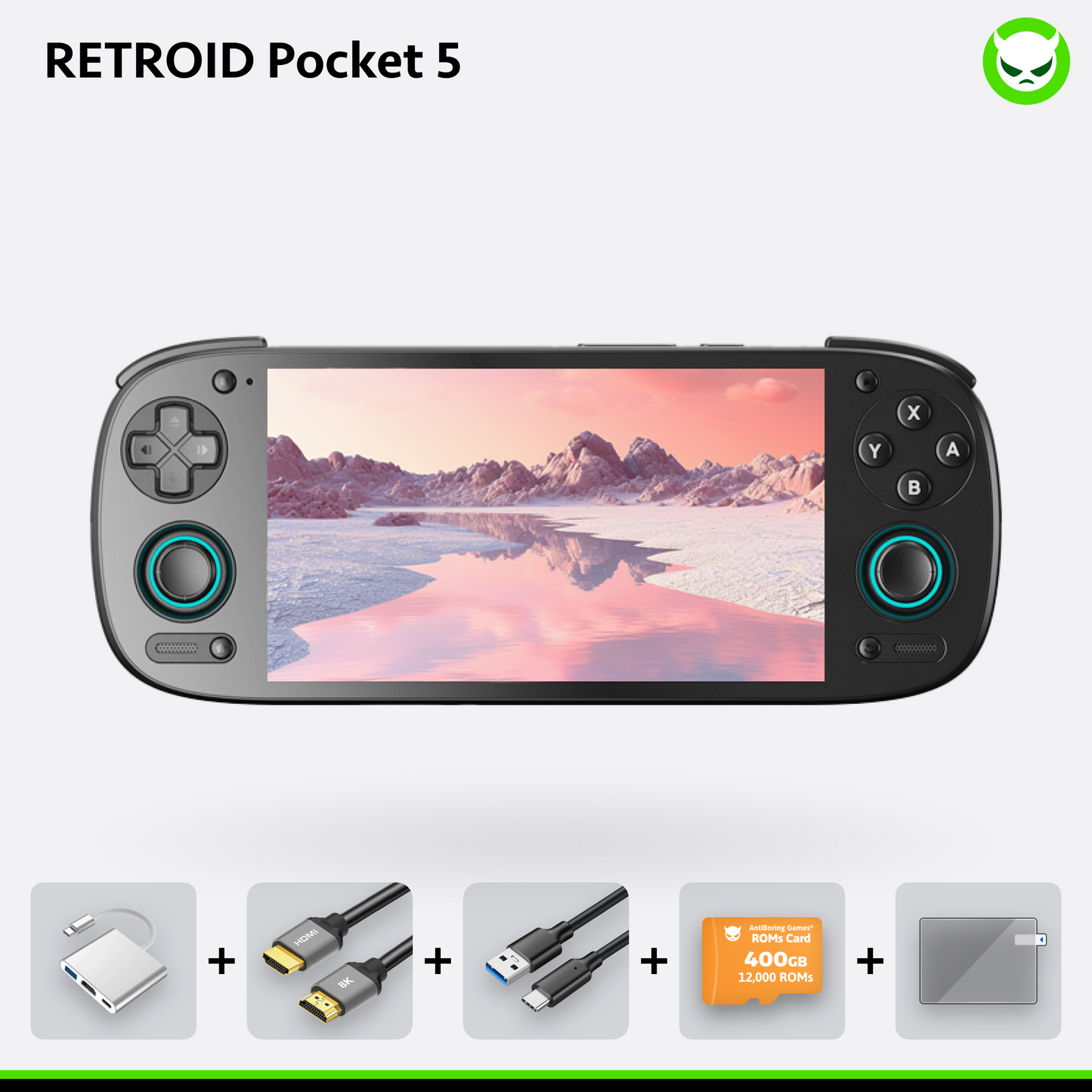 Retroid Pocket 5 Handheld【Vorkonfiguriert】Retro-Spielekonsole SD865