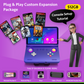 Kit d'Extension Personnalisé Plug & Play (Système Pré-configuré) Pour Retroid Pocket Flip 2 & RP5 & MANGMI Pocket Max (Console Non Incluse)
