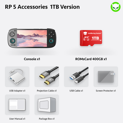Consola de Juegos Retro Portátil Retroid Pocket 5【Preconfigurada】SD865