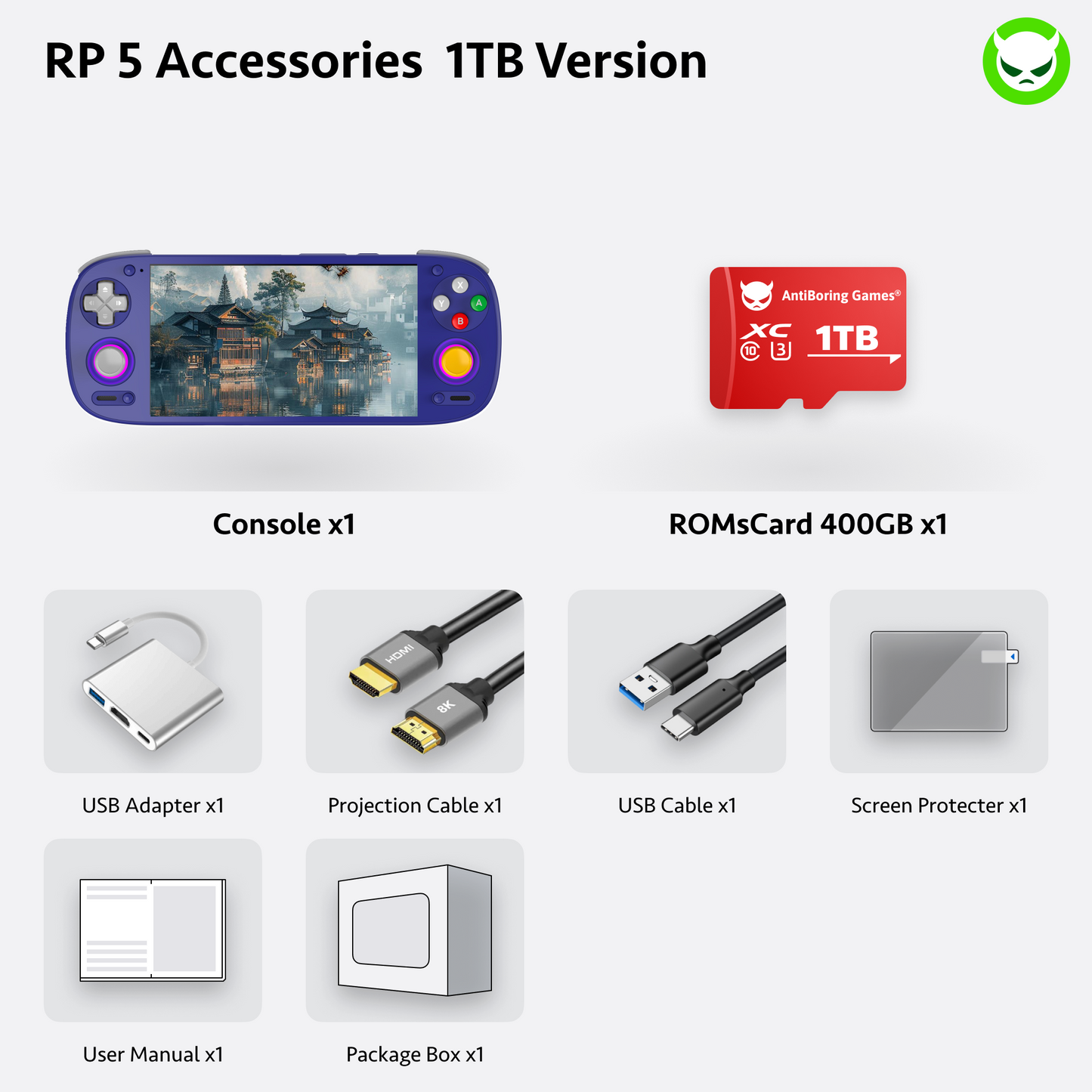 Consola de Juegos Retro Portátil Retroid Pocket 5【Preconfigurada】SD865
