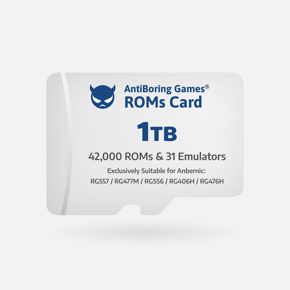【Superb ROMs Card】1TB Suitable for Anbernic Models: RG557 / RG477M / RG556 / RG406V / RG406H / RGCube(33 Emulators, 42K+ Games Pre-installed) /WiiU/PS2/PSP/PS1/Gamecube/Wii/3DS, etc
